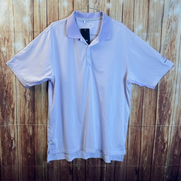 Adidas Men’s Climacool Legacy Short Sleeve Jasmin White Polo Shirt Size Large - Picture 3 of 15